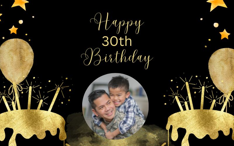 Frame to create a simple birthday greeting card for dad