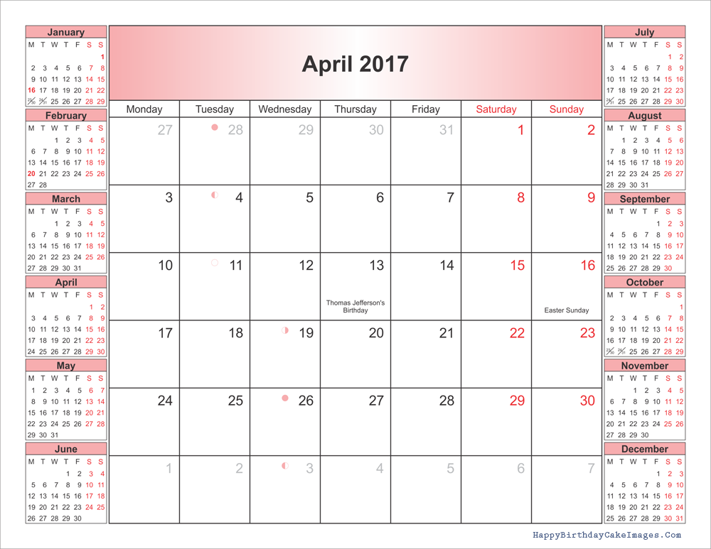 2017-april-calendar-with-holidays-and-moonphases