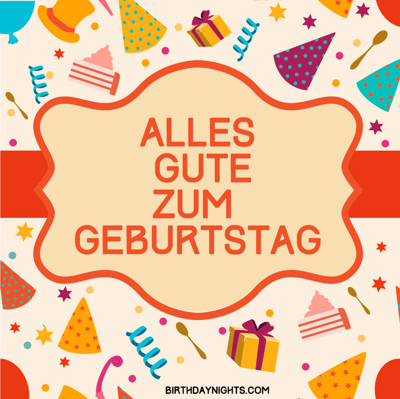 German Happy Birthday Wishes Collection