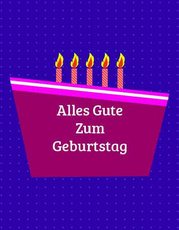 Happy birthday all over Germany